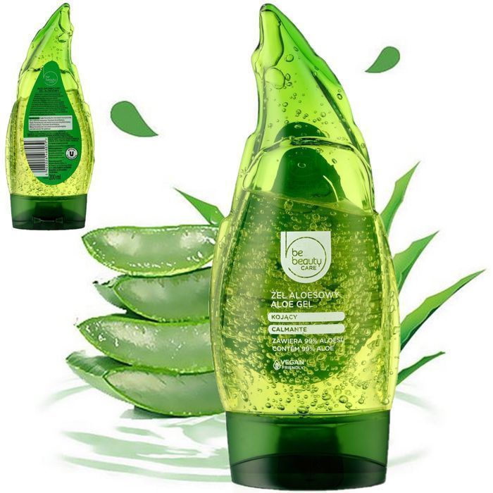 2X Kojący Żel Aloesowy Do Ciała 99% Aloesu 200Ml Vegan Be Beauty