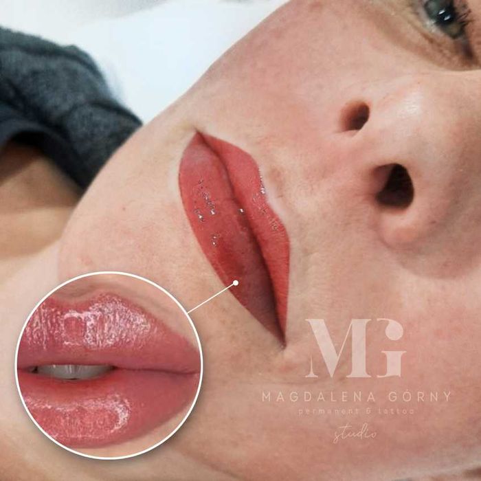 Makijaż permanentny brwi i ust, brwi permanentne, Sosnowiec, 400zł