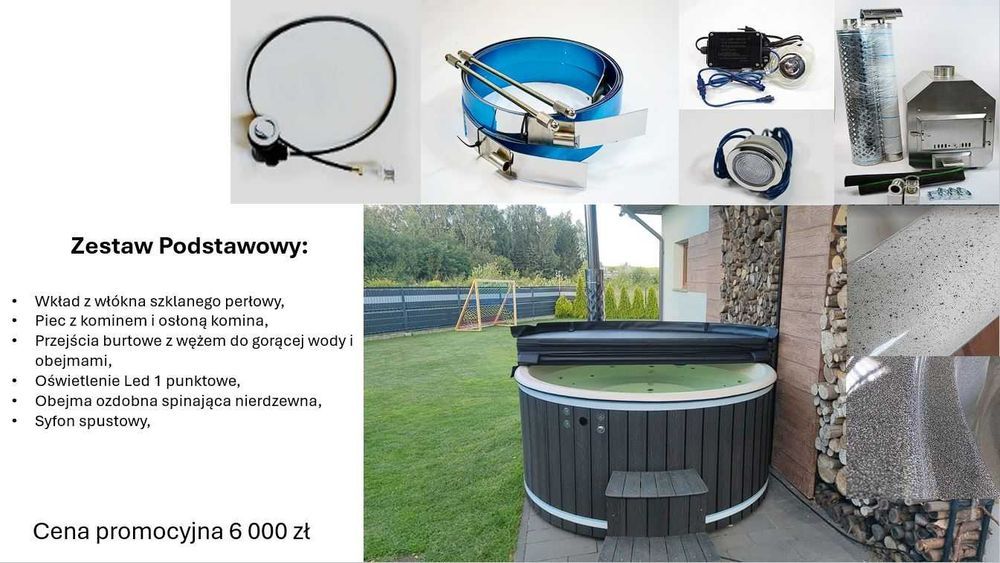 Zestaw do samodzielnego montażu Balii jacuzii bali ruskiej