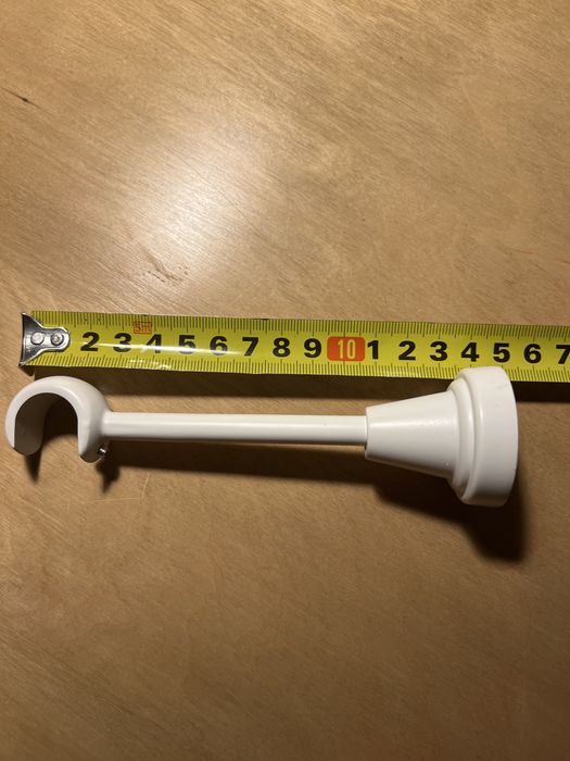 Wsporniki do karnisza białego 19mm