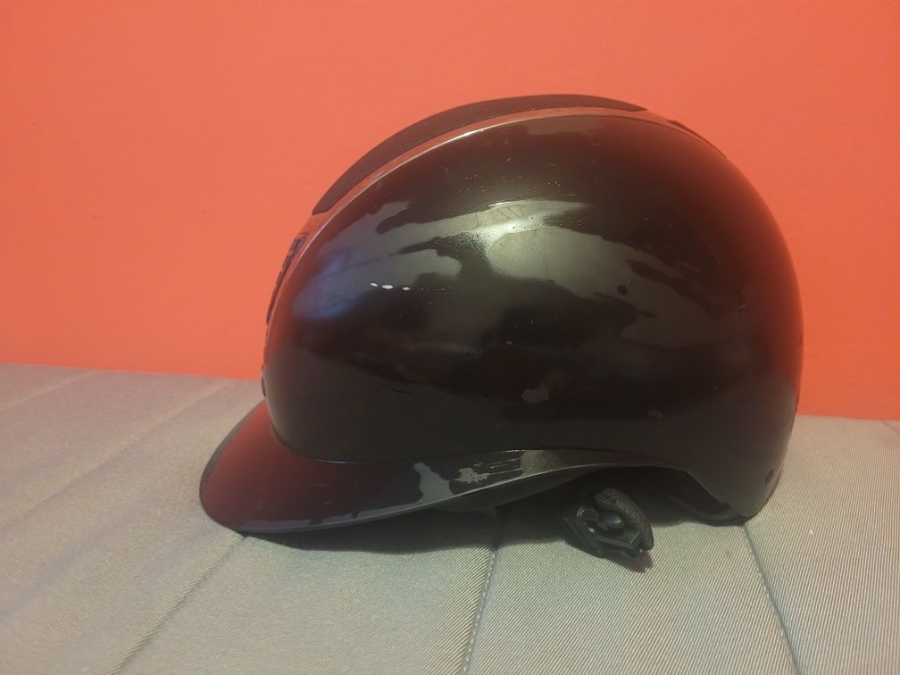 Kask jeździecki BR Lambda Plus Glitter czarny/srebrny