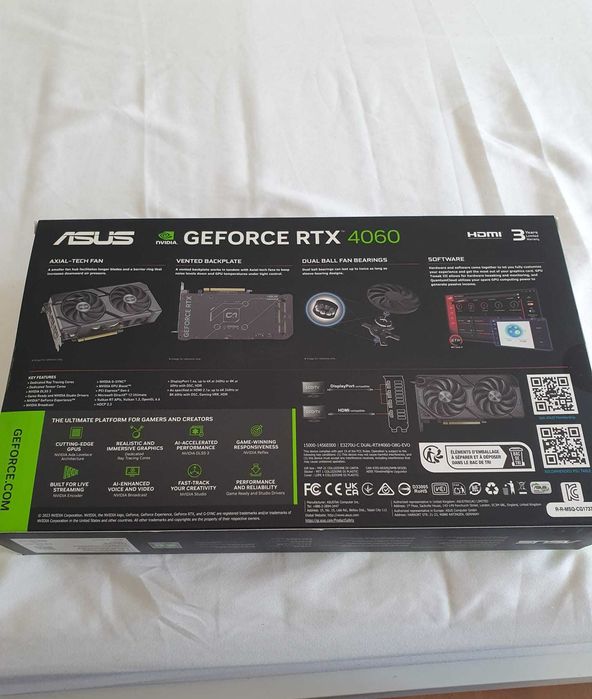 ASUS Dual GeForce RTX 4060 EVO OC Edition 8 GB GDDR6