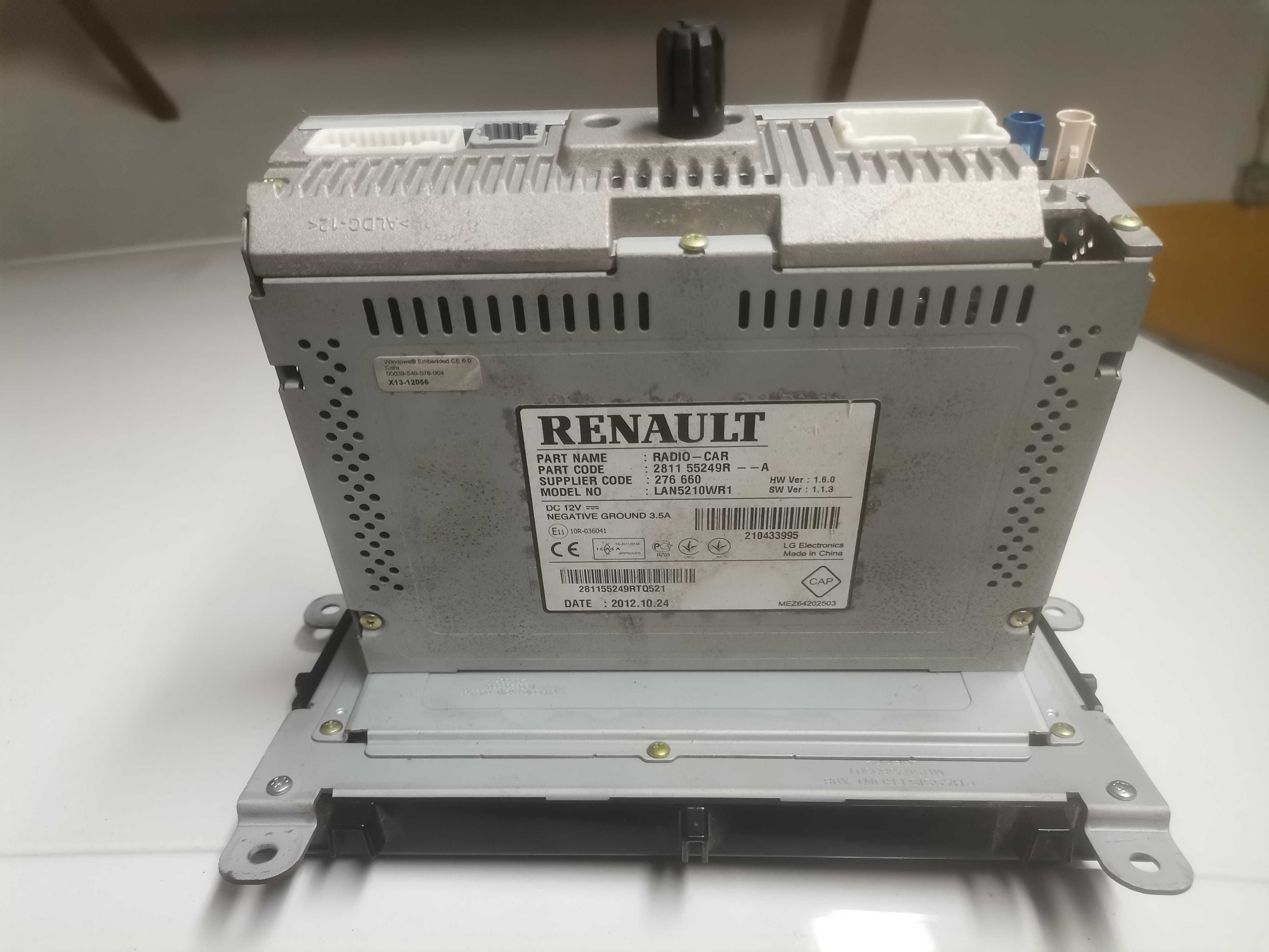 Rádio MEDIA NAV COM GPS Renault Clio IV Fase I de 2012 a 2016