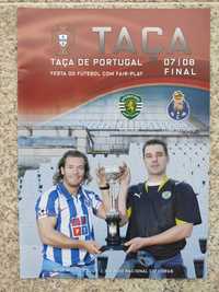 Programa/revista final Taça Portugal 2008 Sporting-FC Porto