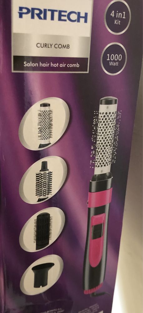 Conjunto de secador de cabelo e seus acessórios