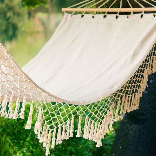 Hamak WOBBLE boho ecru 100x200 cm