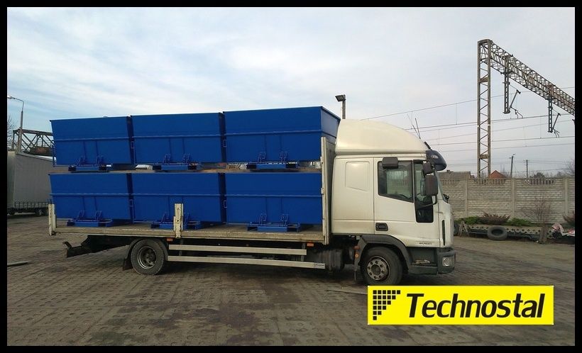 kontener samowyładowczy, koleba 2,2 m3 KS-22