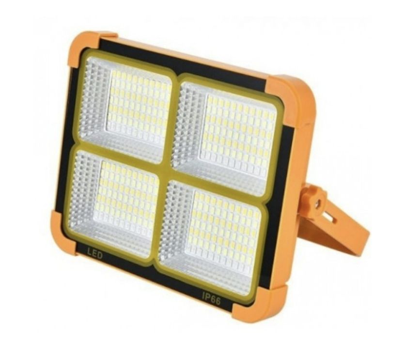 Ліхтар-Прожектор павербанк Акумуляторний  LED З сонячною панеллю