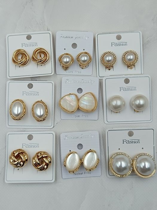 Кліпси Святкові, Весільні ,Сережки Кліпси прокол не потрібен