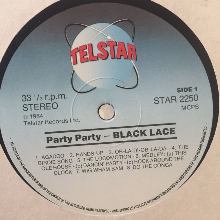 Vinil Black Lace - Party Party 1984