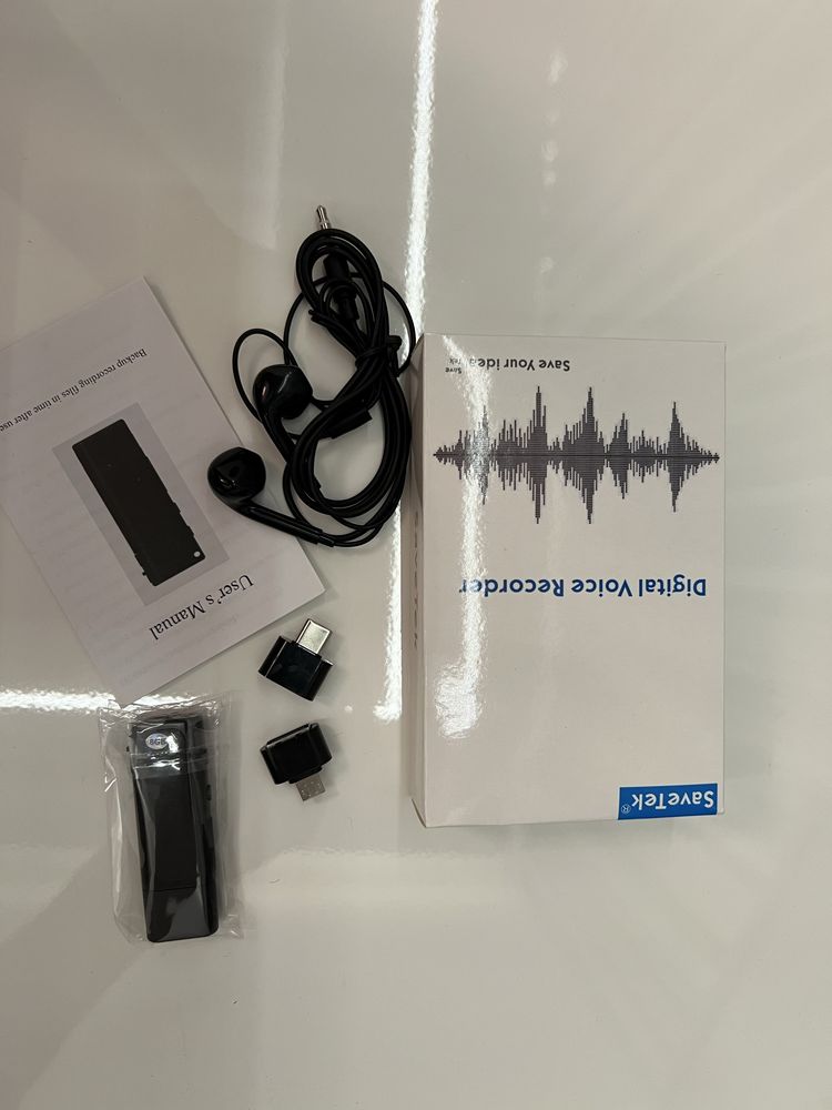 Dyktafon szpiegowski detetywistyczny Savetek 8GB pendrive mp3