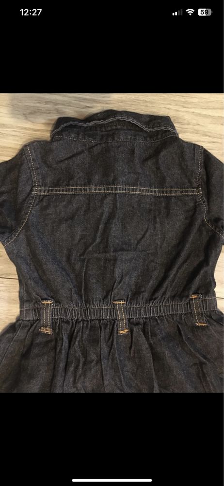 U.S. Polo Assn. Sukienka jeansowa bawełna 5-6 lat 110-116