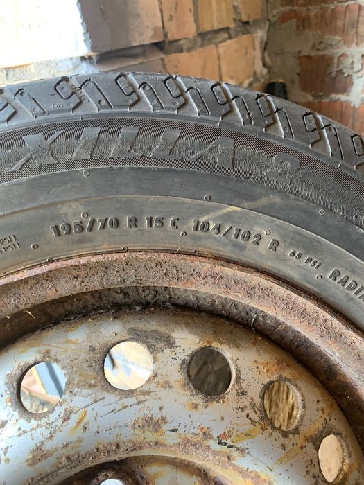 Колеса на авто 195/70 r15C з дисками до T4