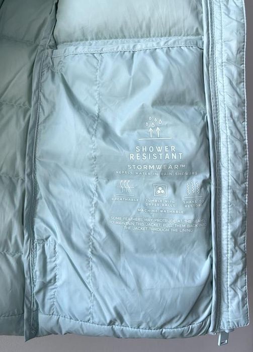 М'ятний (!)  невагомий жилет m&s, 90 % пух