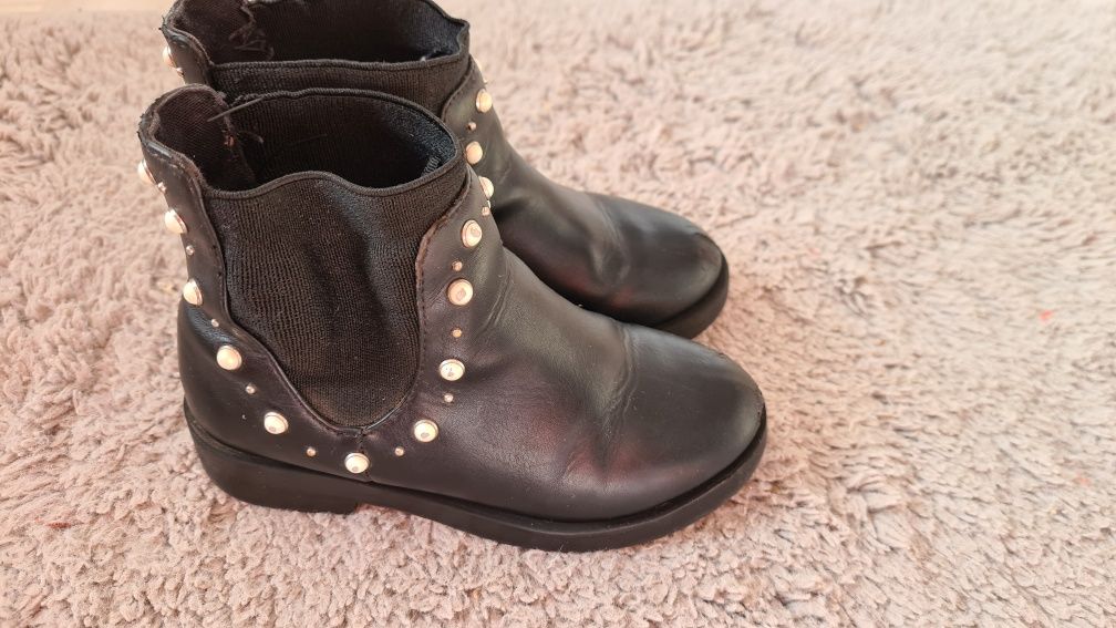 Botki zara workery czarne 27