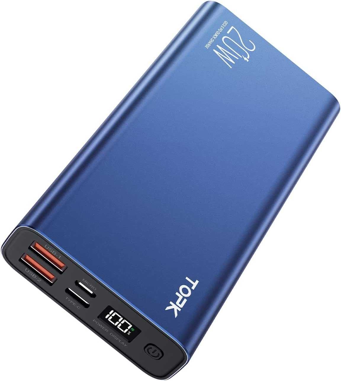 Павербанк TOPK 20000mAh 20W PD3.0 QC4.0