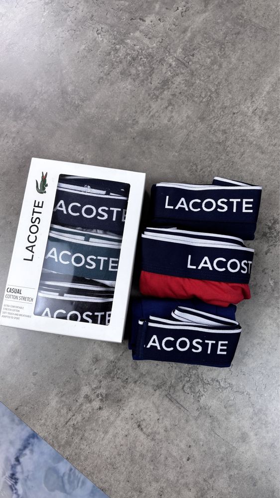 Труси чоловічі lacoste мужские боксерки