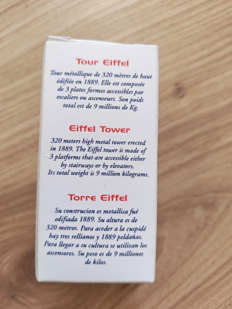 Figurka Wieży Eiffla - Paris Collection - nowa