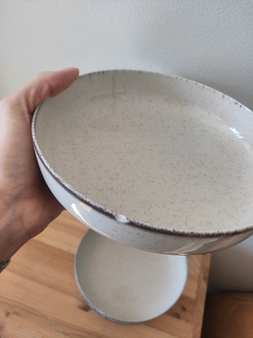 Porcelanowe miski głębokie talerze Zara home