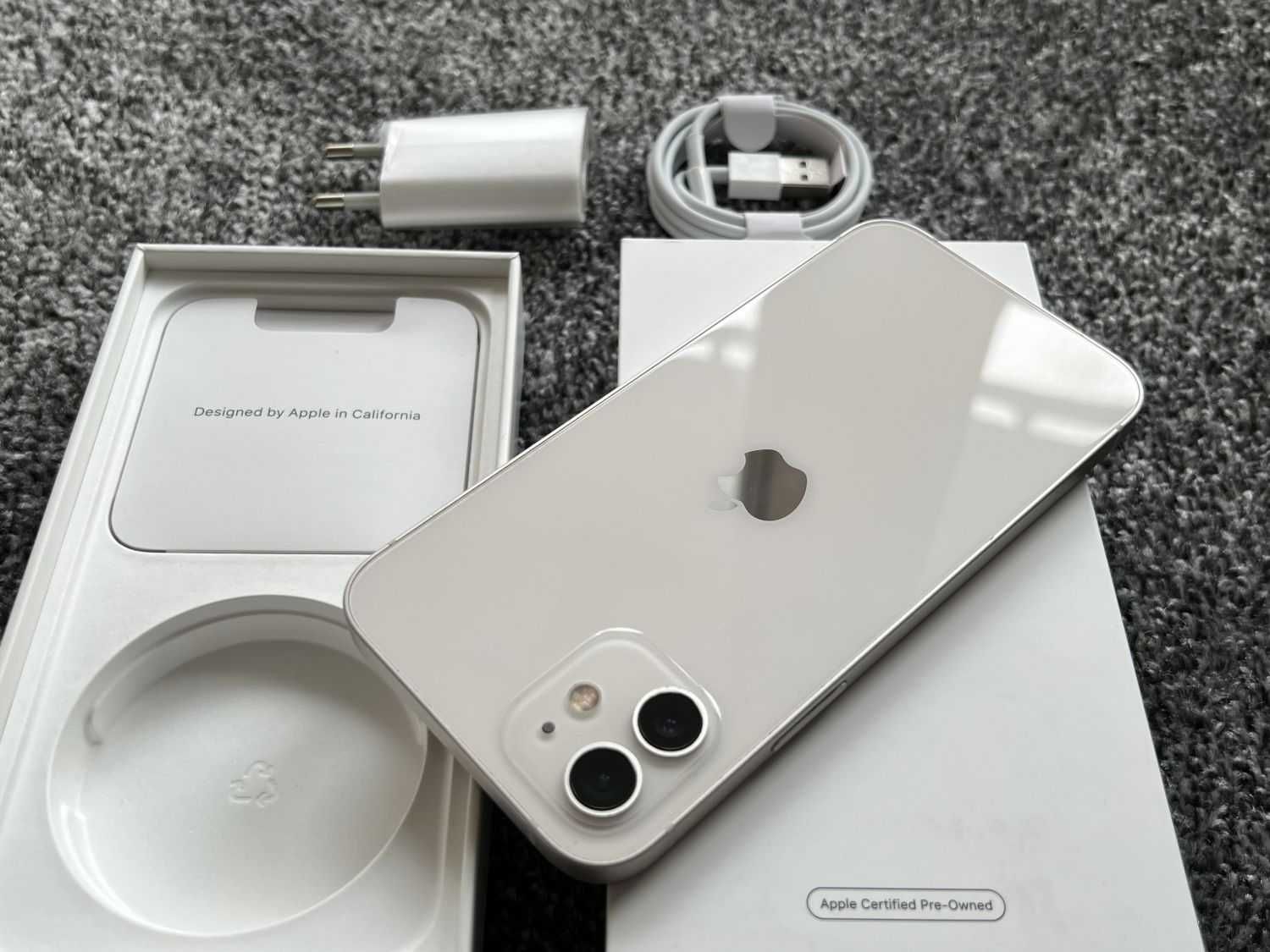 iPhone 12 64GB WHITE BIAŁY Silver Bateria 97% Gwarancja FV