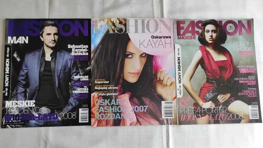 Kolekcjonerskie Czasopismo Magazyn FASHION  - 3 sztuki