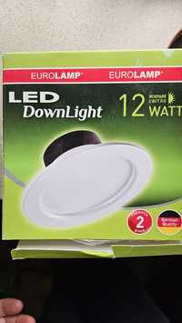 Продам led светильники врезные 12W и 18W eurolamp