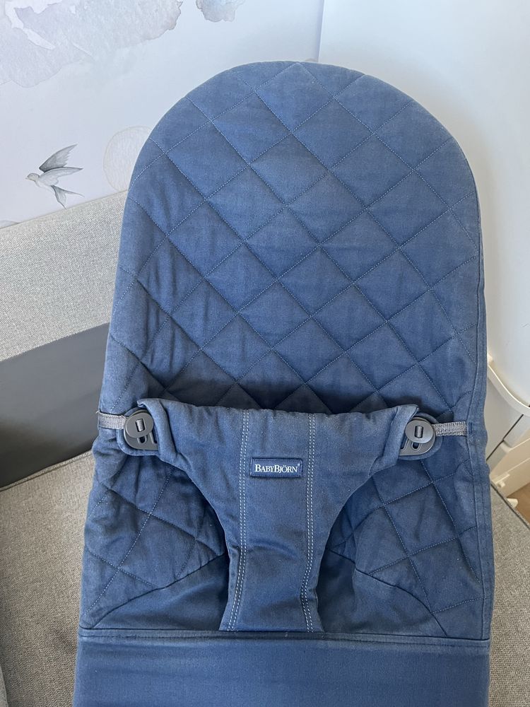 BABYBJORN - leżaczek BLISS Woven - Granatowy