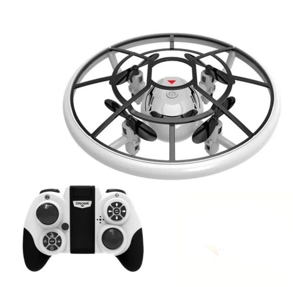 Mini drone com luz led redonda