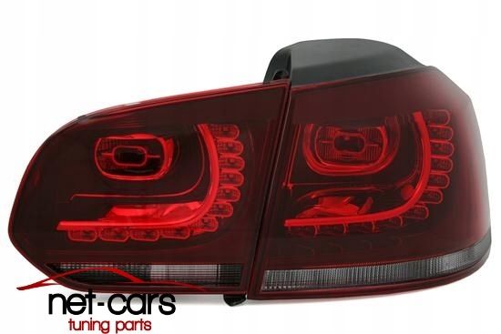 Lampy tylne tył VW GOLF 6 VI R32 36 08- LED Diodowe czerwono dymione