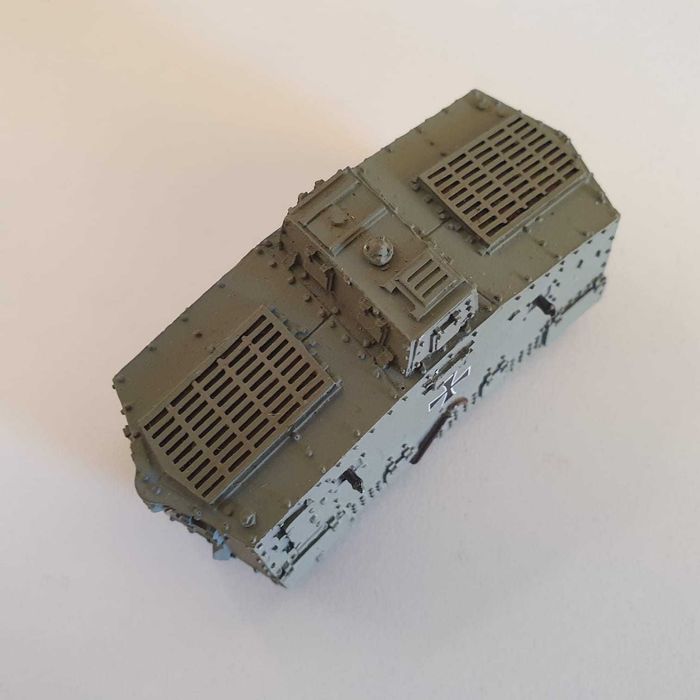 Miniatura de Carro blindado de assalto A7V, Primeira Guerra Mundial.