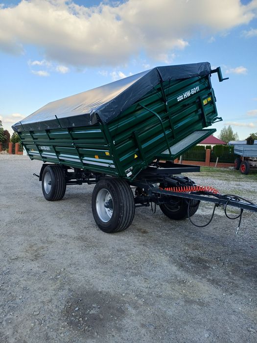 Przyczepa wywrotka 6 ton hw 60.11 hl 60 thk d55 po odbudowie 9 ton