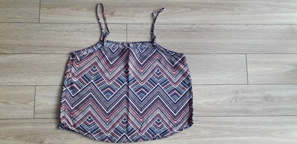 Bluzka zwiewna na ramiączkach - marka H&M - rozmiar 36/S