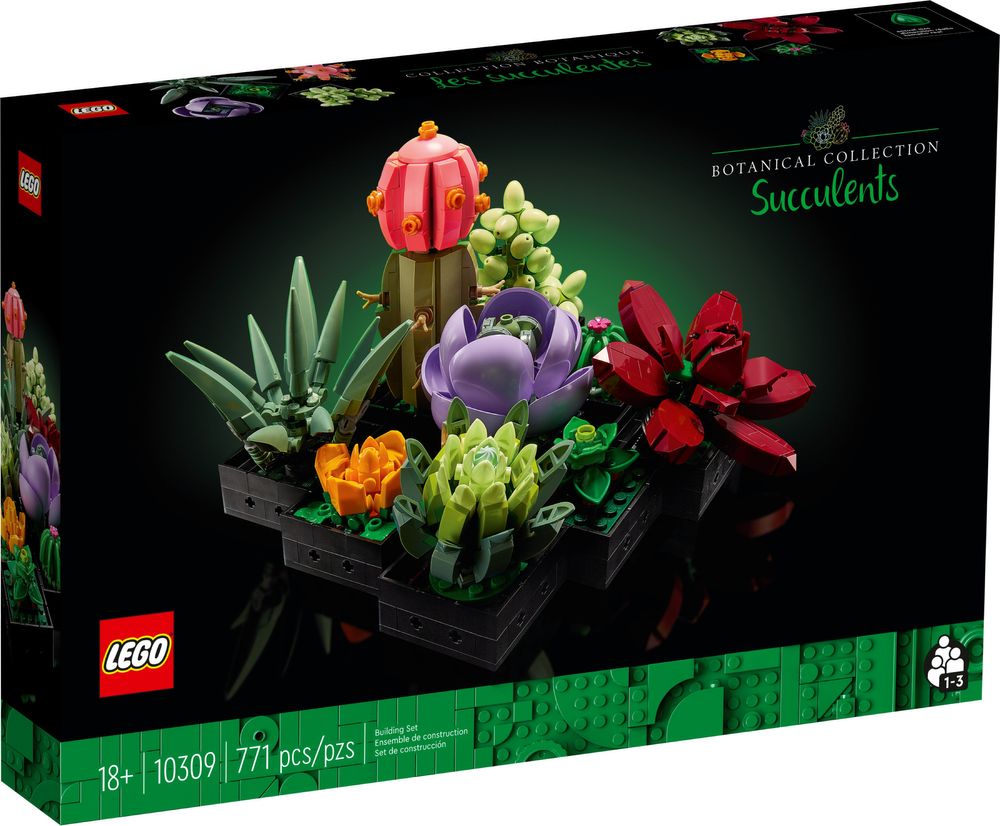 LEGO 10309 icons sukulenty rośliny kwiaty klocki nowe oryginalne