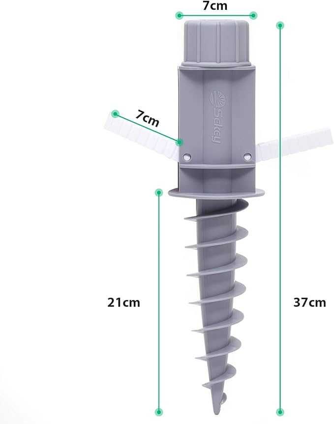 Uchwyt na parasol plażowy z wieszakiem 22-32 cm. HIT Sezonu