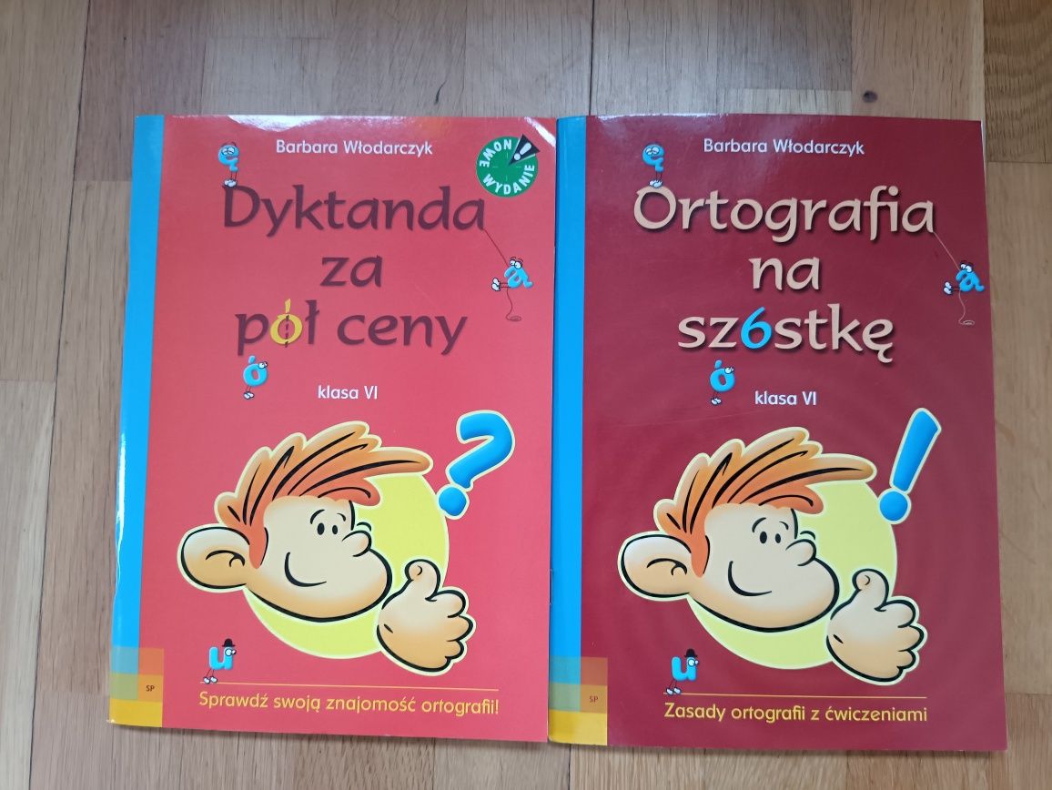 2 książki dla dzieci do nauki ortografii klasa 5 ortograficzne