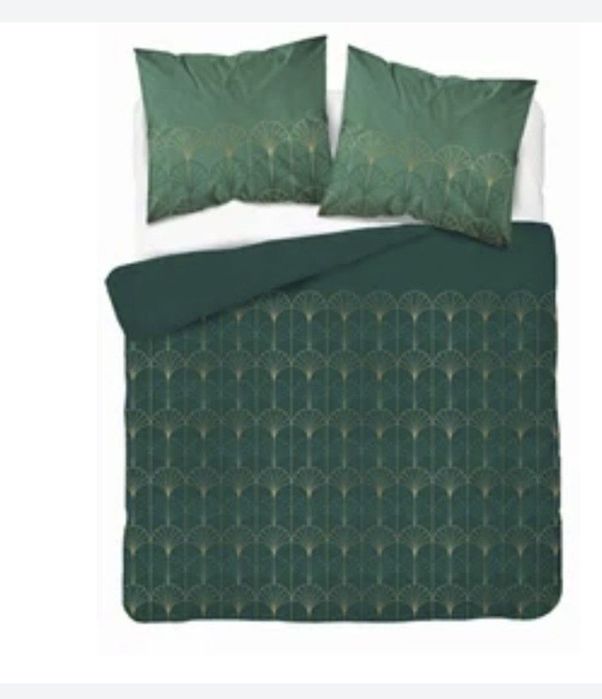 Pościel mikrofibra zielona 160×200