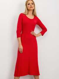 Sukienka bawełna czerwona
