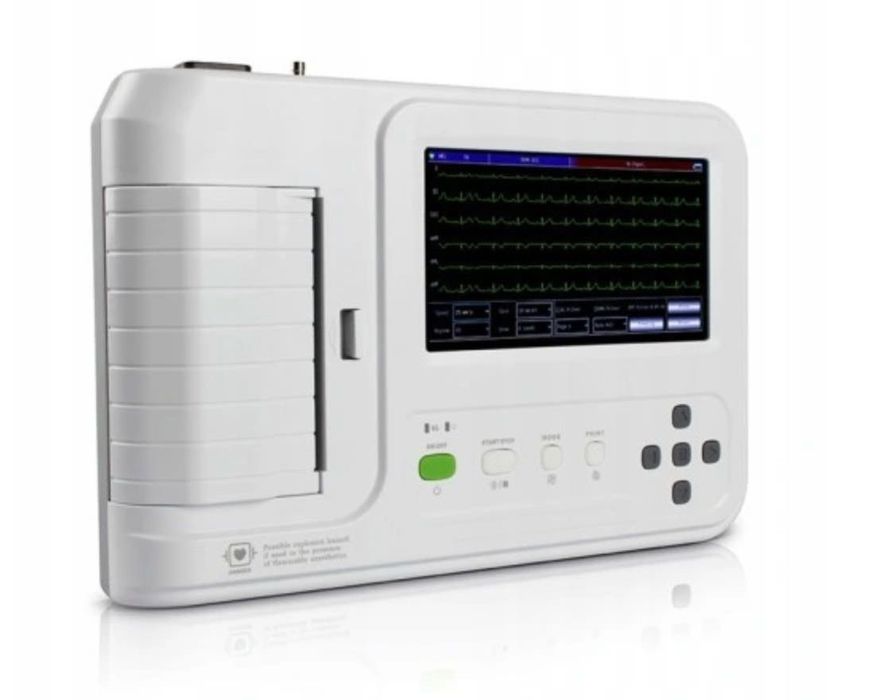CONTEC ECG600G ekran dotykowy 6 kanałów 12 odprowadzeń EKG z drukarką