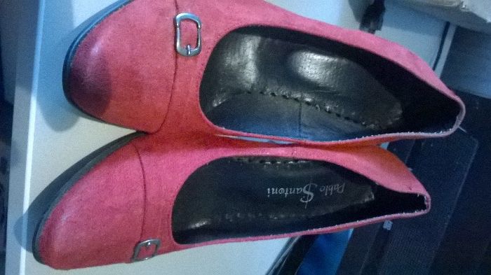 buty szpilki czułenka 36 czerwone