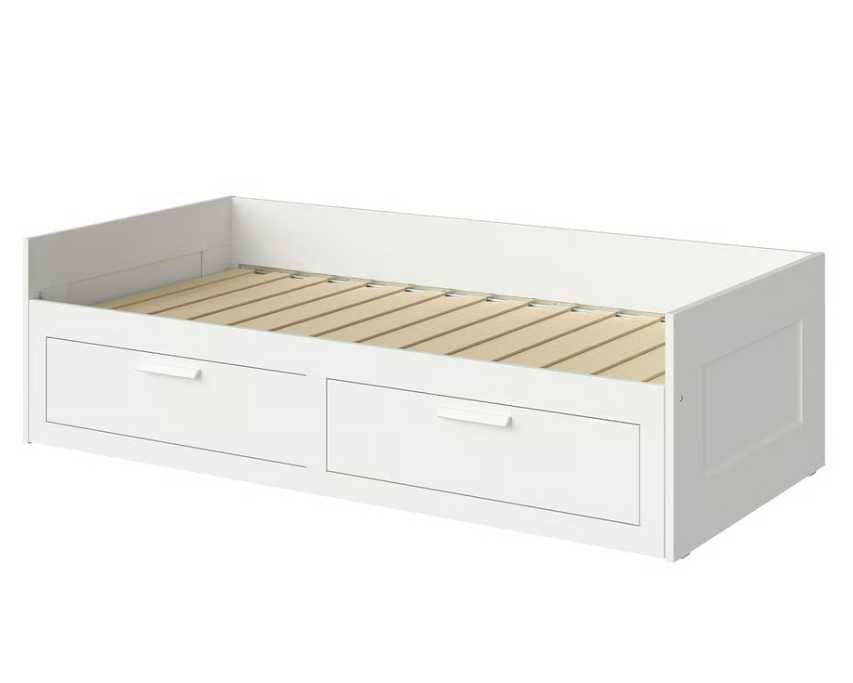 Cama Dupla BRIMNES + Colchões, com gavetão e gavetas arrumação