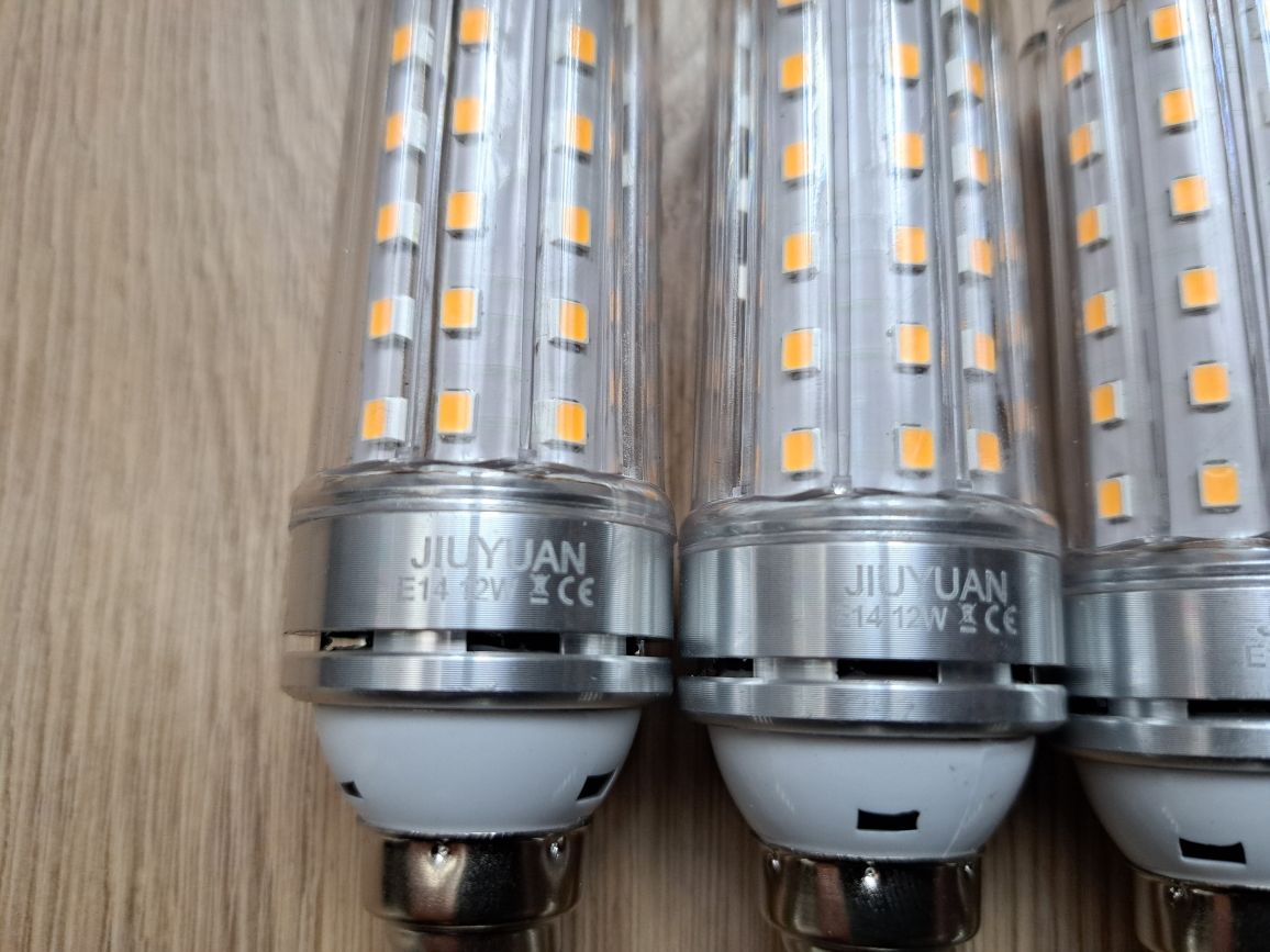 Żarówki LED Kukurydziane E14 12W, 6000K 1450lm zimna biel - 4 sztuki