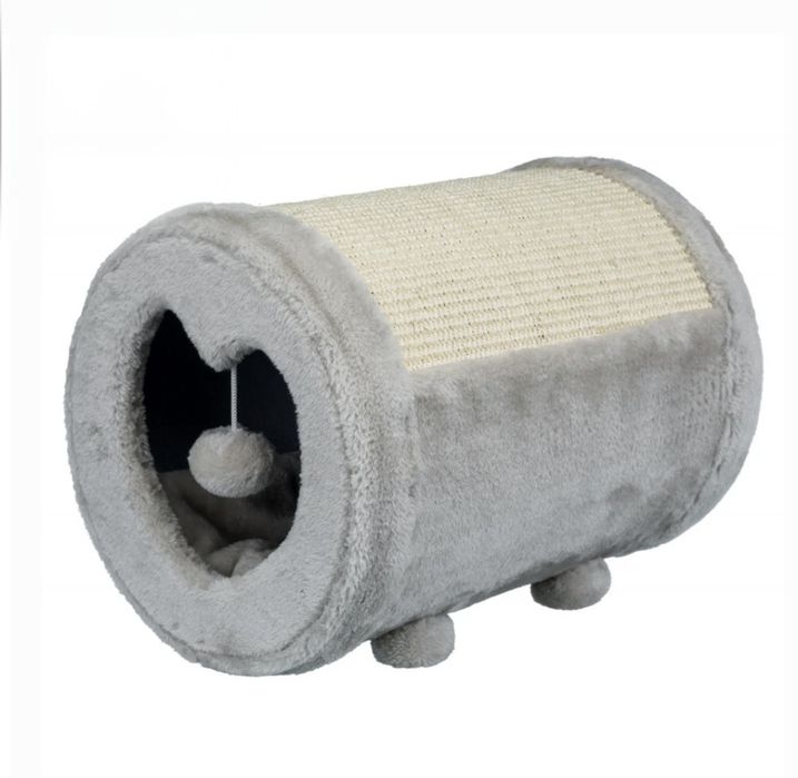 Arranhador com tunel/cama para gatos