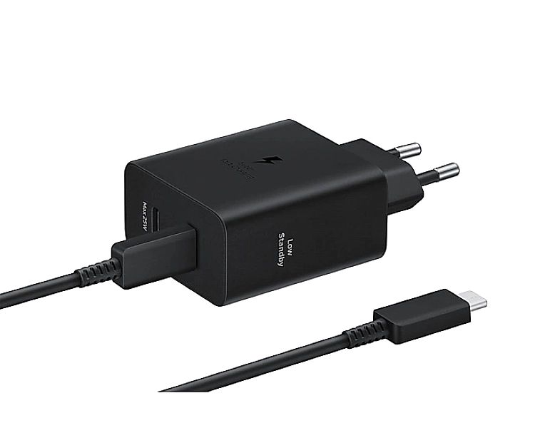 Ładowarka Samsung USB-C 50W z kablem USB-C - czarna