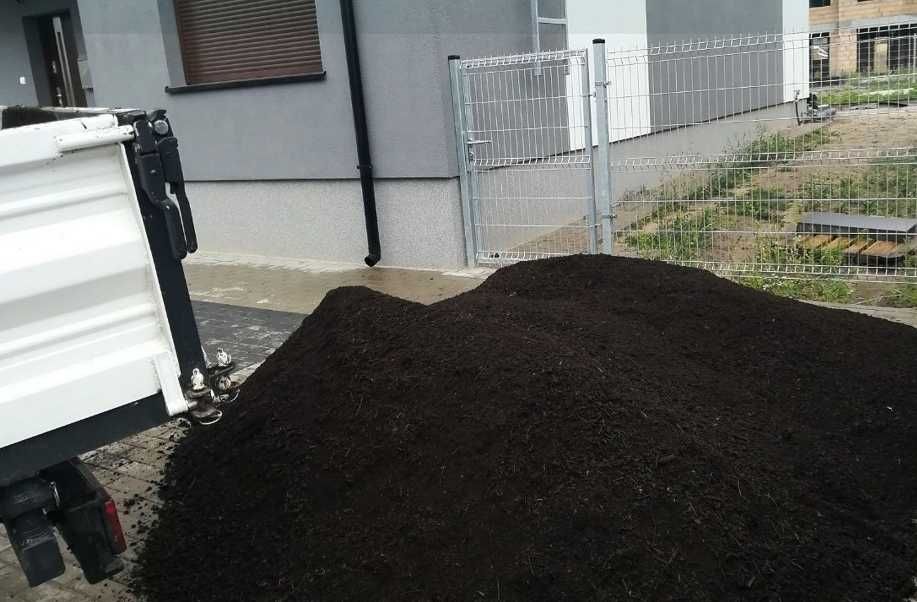Czysta Ziemia Ogrodnicza Siana Czarnoziem Pod trawnik Humus Koparka