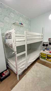 Łóżko piętrowe IKEA MYDAL białe