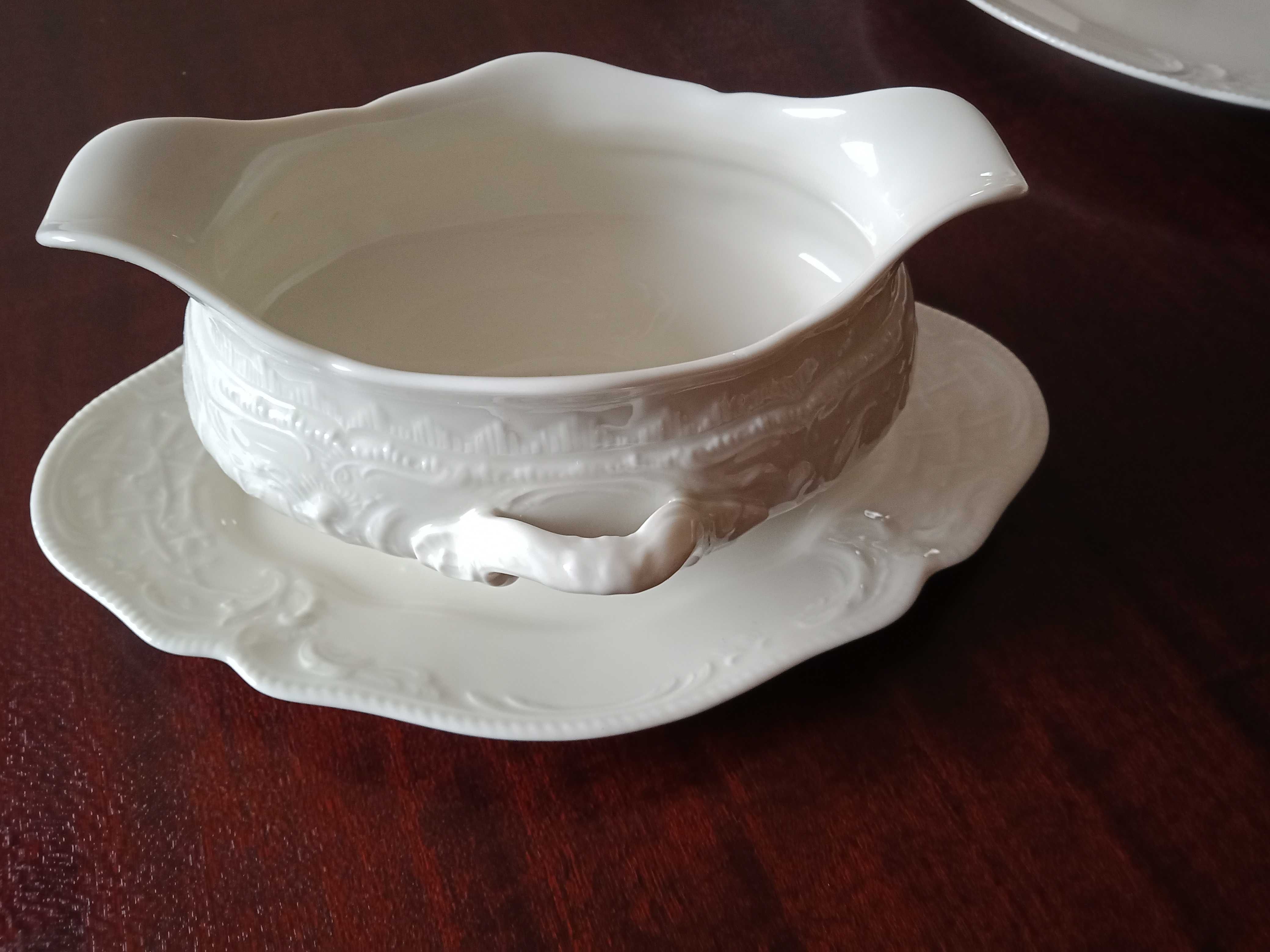 Porcelana Rosenthal Sanssouci  ecru  obiadowy na 12 os,  kawowy na 6os