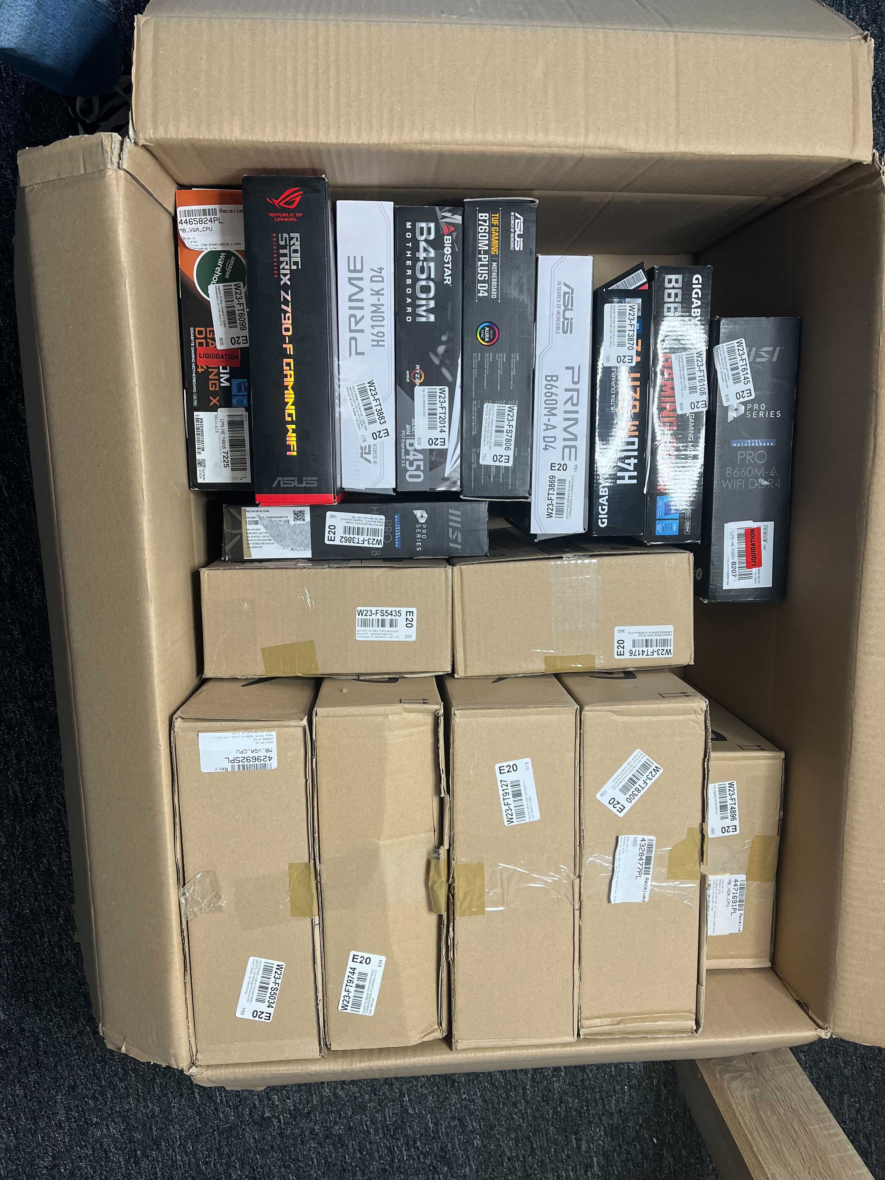 ОПТ / Лот материнських плат з Amazon - 17шт , ASUS, MSI, GIGABYTE