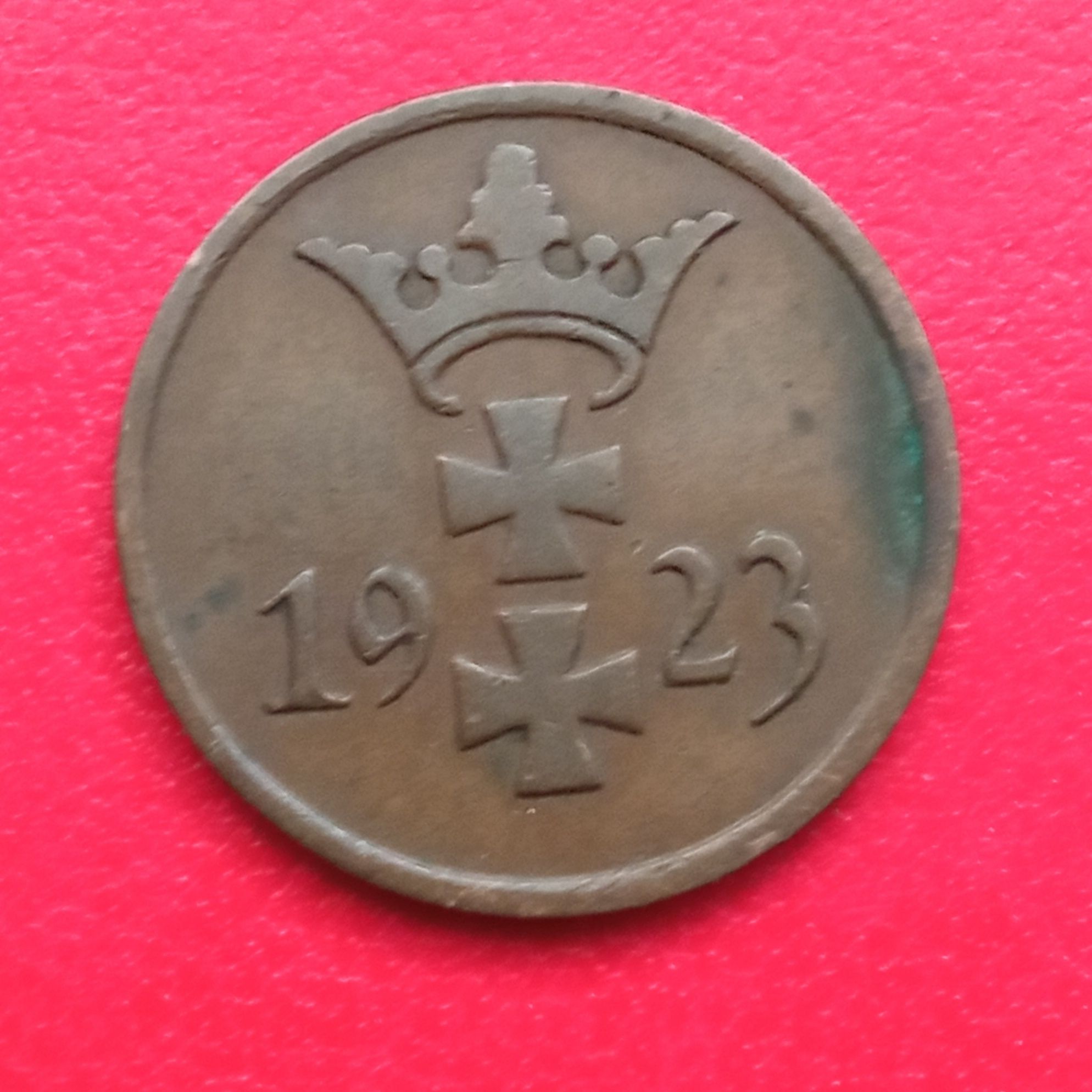 1 pfennig 1923r.Wolne Miasto Gdańsk.