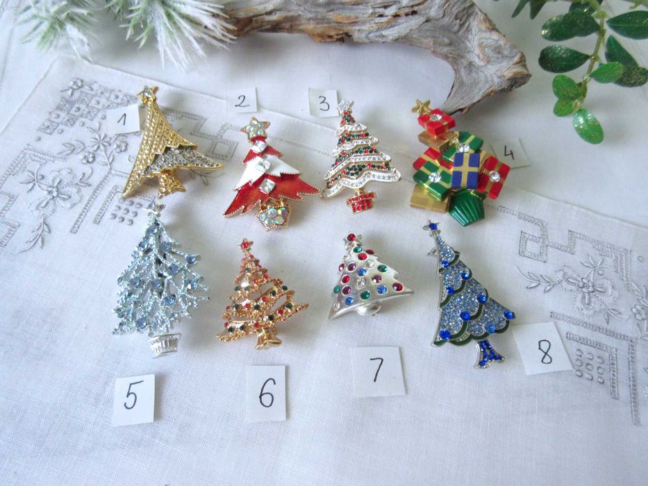 Stara biżuteria choinki świąteczne