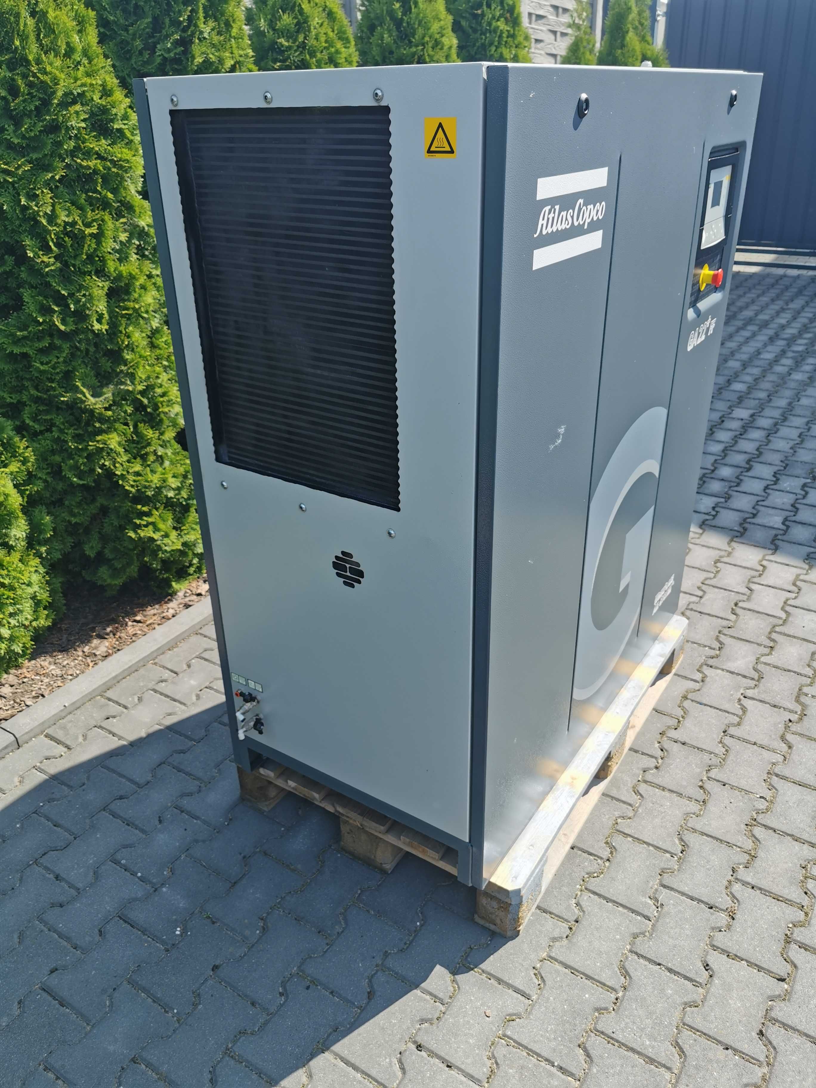 22kw 4010L/min Sprężarka śrubowa ATLAS COPCO GA22FF +OSUSZACZ  7.3 BAR